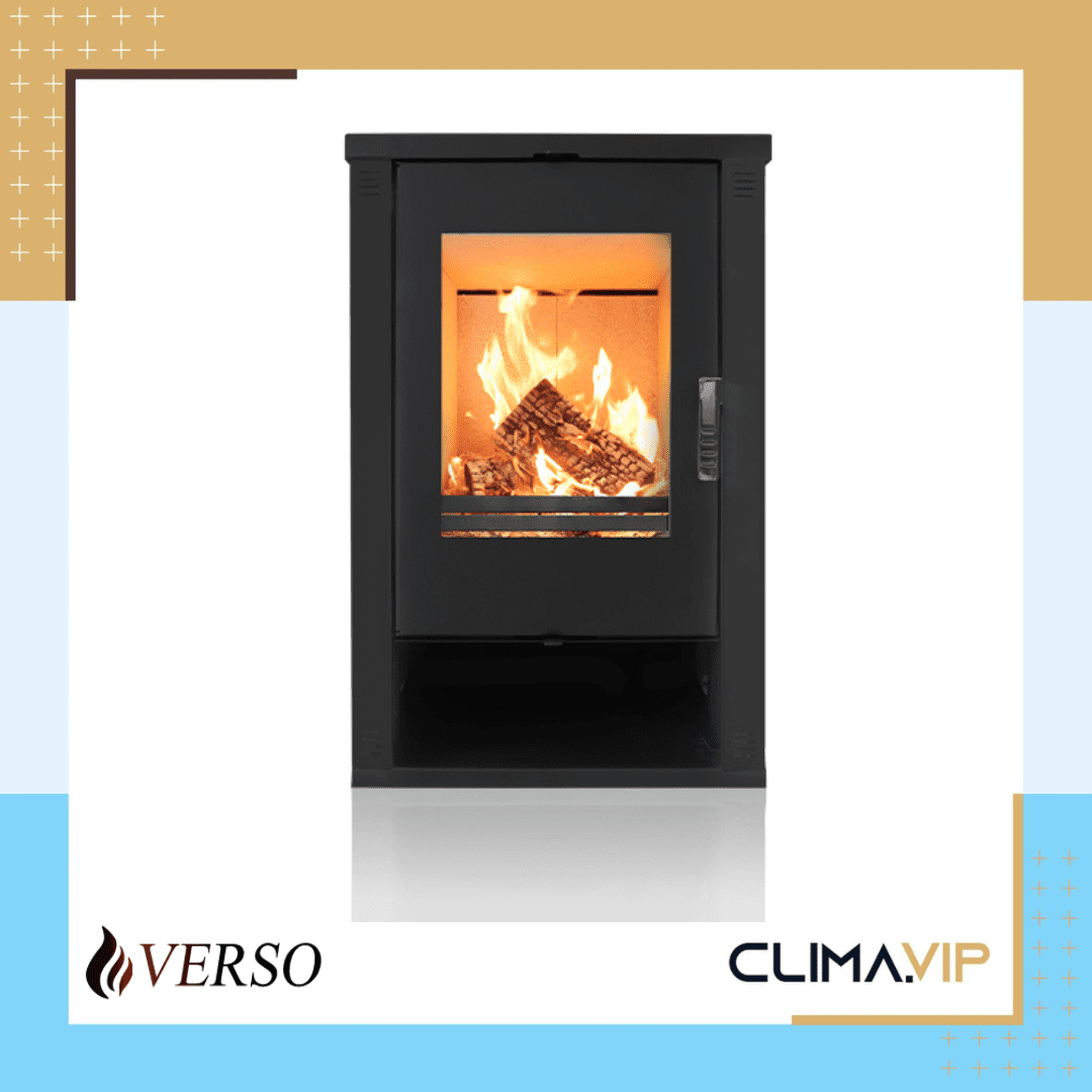 Камина на твърдо гориво Verso Theia, 9kW