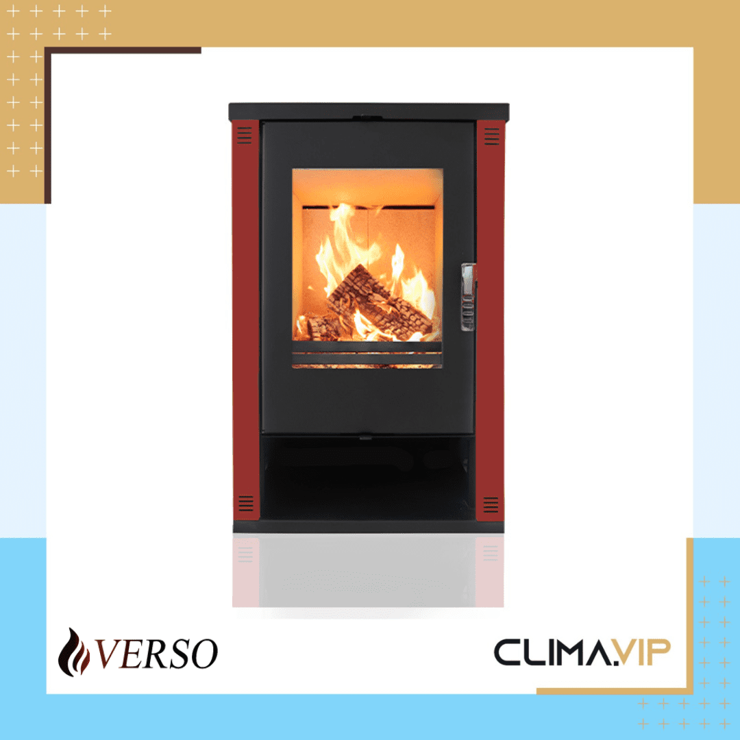 Камина на твърдо гориво Verso Theia, 9kW