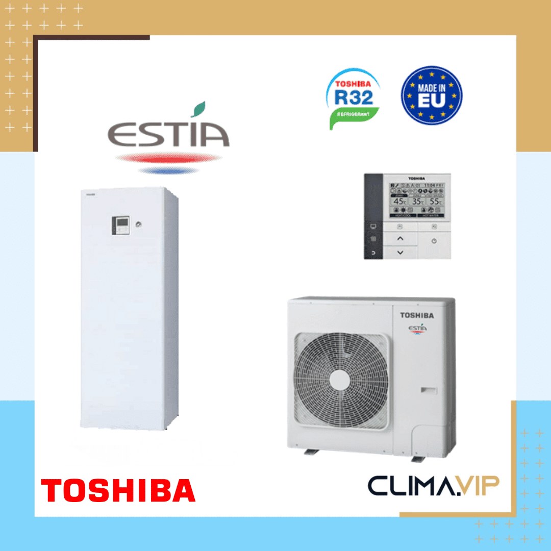 Термопомпа Toshiba Estia R32 All-In-One