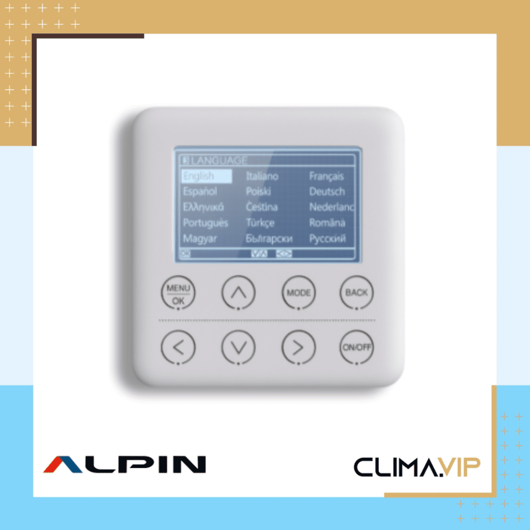 Термопомпа сплит система, Alpin AHWY-160J8GA9/AHWS-160J8GA9, 16kW, Wi-Fi, Монофазна